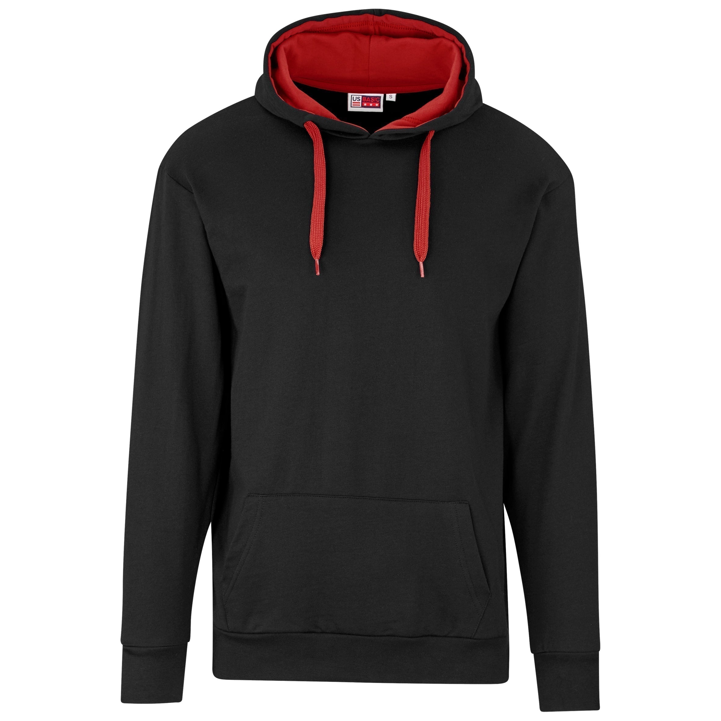 Mens Solo Hooded Sweater-2XL-Red-R