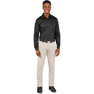 Mens Superb Stretch Chino Pants-28-Stone-ST