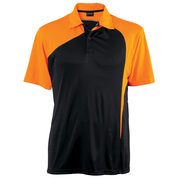 Mens Torpedo Golfer Black/Vivid Orange / SML / Regular - Golf Shirts