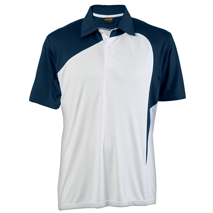 Mens Torpedo Golfer White/Navy / LAR / Regular - Golf Shirts