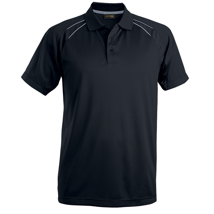 Mens Vortex Golfer Black / SML / Regular - Golf Shirts