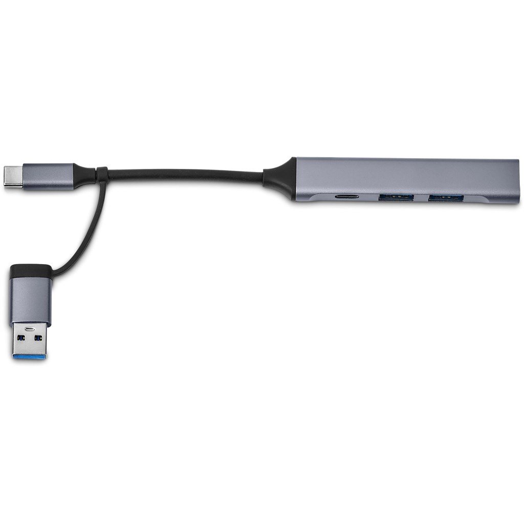 Minsk 2-in-1 Connector USB Hub GUN METAL - Hubs,Technology