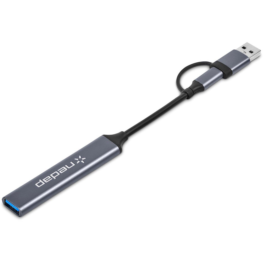 Minsk 2-in-1 Connector USB Hub GUN METAL - Hubs,Technology