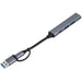 Minsk 2-in-1 Connector USB Hub GUN METAL - Hubs,Technology