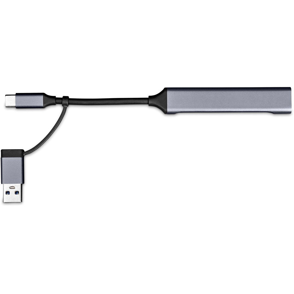 Minsk 2-in-1 Connector USB Hub GUN METAL - Hubs,Technology