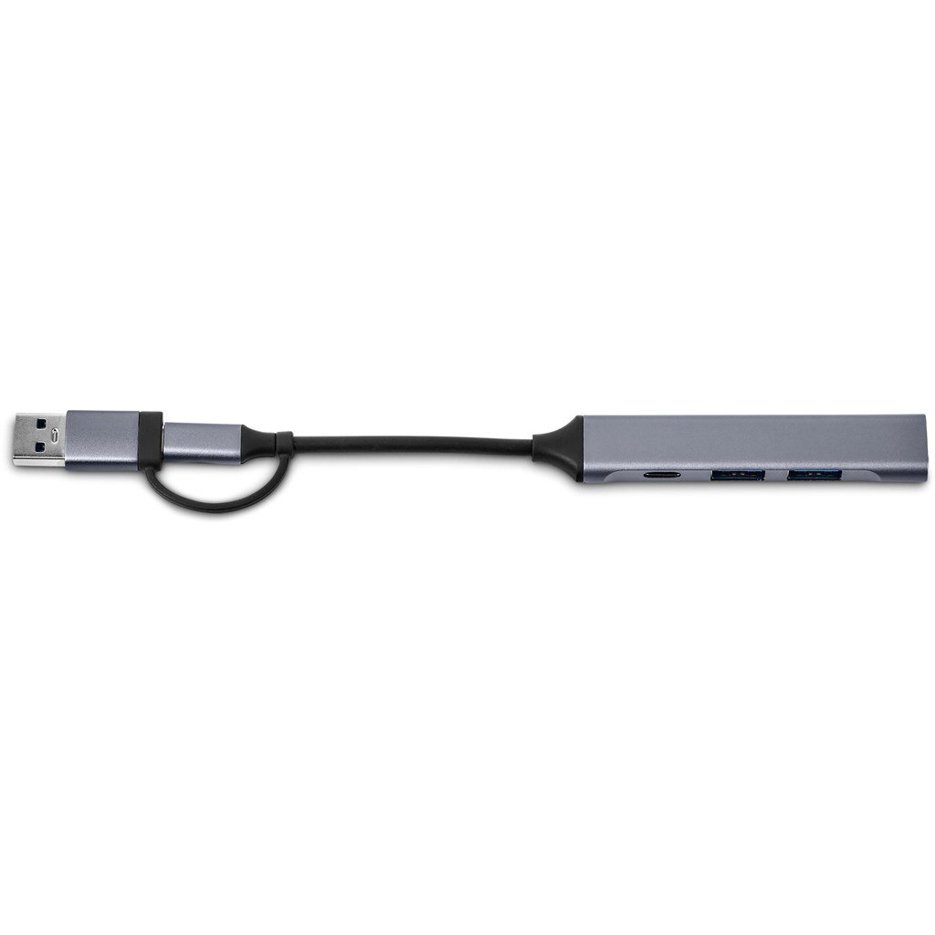 Minsk 2-in-1 Connector USB Hub GUN METAL - Hubs,Technology