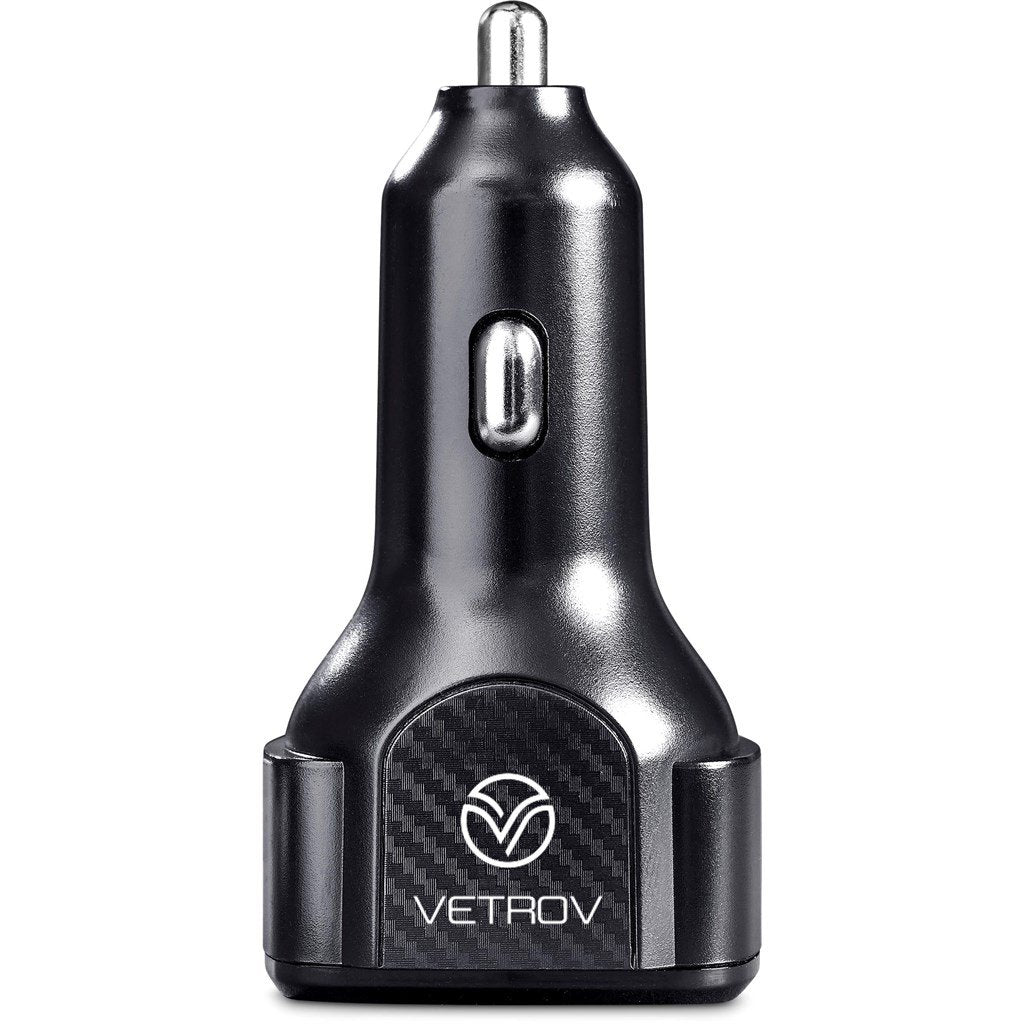 Monza 3-in-1 Fast Car Charger BLACK - On the Road,Chargers and Adaptors,Travel Essentials,Technology