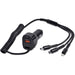 Monza 3-in-1 Fast Car Charger BLACK - On the Road,Chargers and Adaptors,Travel Essentials,Technology