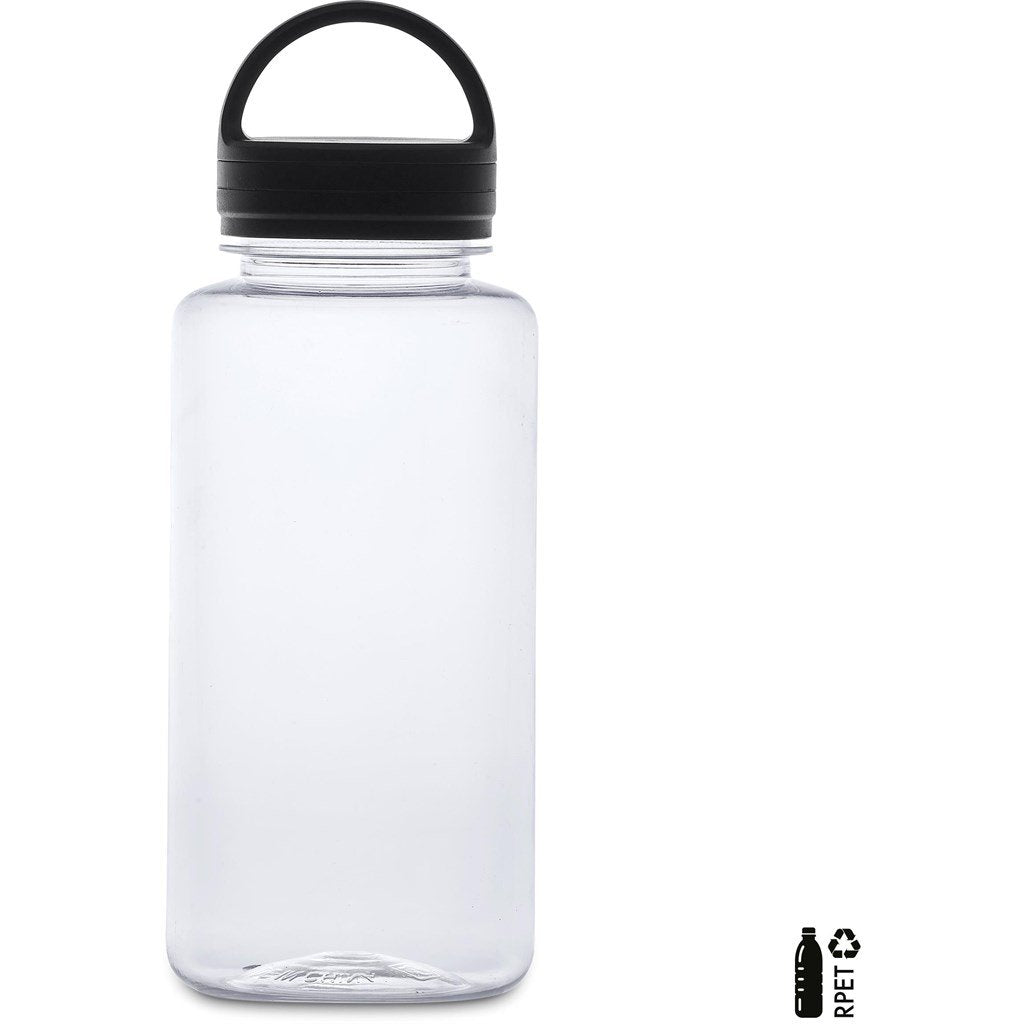 Moreno Recycled PET Water Bottle – 1Litre BLACK - Bottles,Recycled Products,Recycled Drinkware,Drinkware
