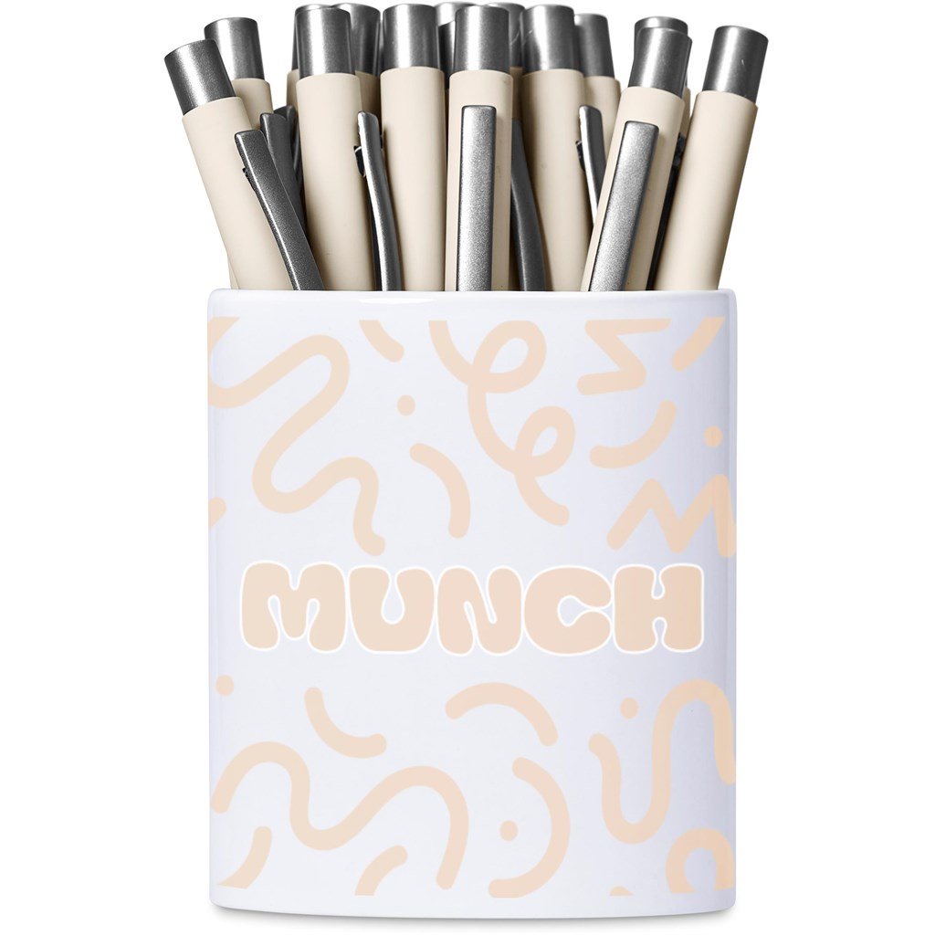 Mural Sublimation Ceramic Stationery Cup SOLID WHITE - Stationery,Stationery,Ideas for Work