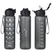 Neptune Plastic Water Bottle - 1 Litre BLACK - Bottles,Ideas for Fitness,Drinkware