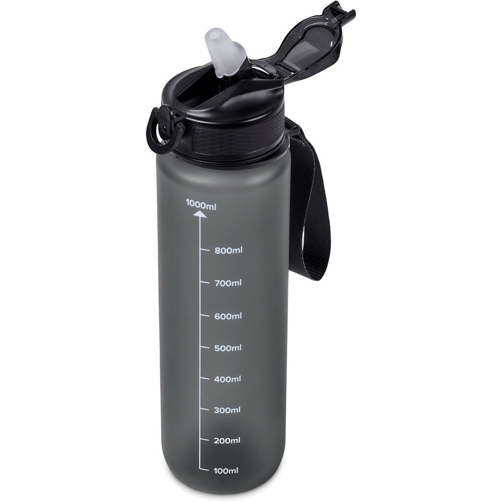 Neptune Plastic Water Bottle - 1 Litre BLACK - Bottles,Ideas for Fitness,Drinkware