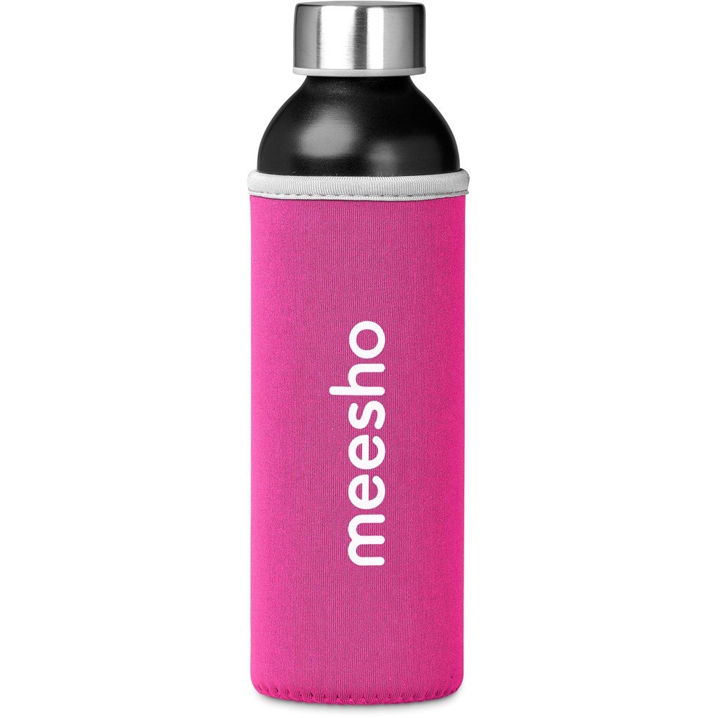 Nostro Recycled Aluminium Water Bottle - 650ml PINK - Bottles,Drinkware,Recycled Drinkware