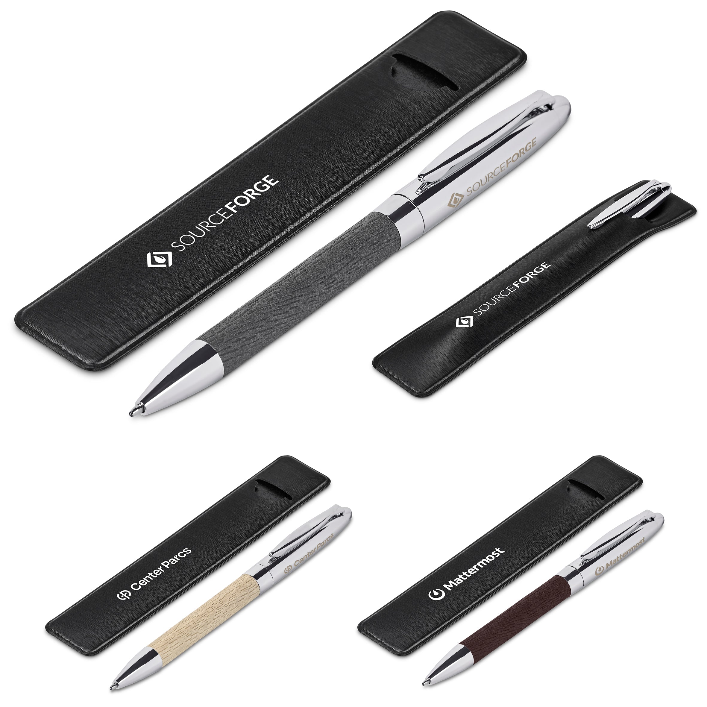 Oakridge Ball Pen In Pouch Brown / BN