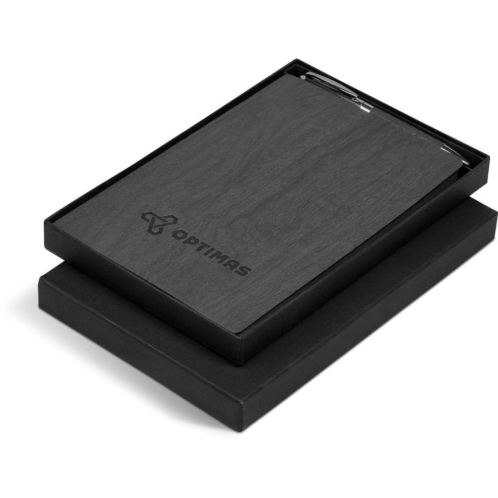 Oakridge Soft Cover Notebook & Pen Set - Beige - Notebooks Notepads