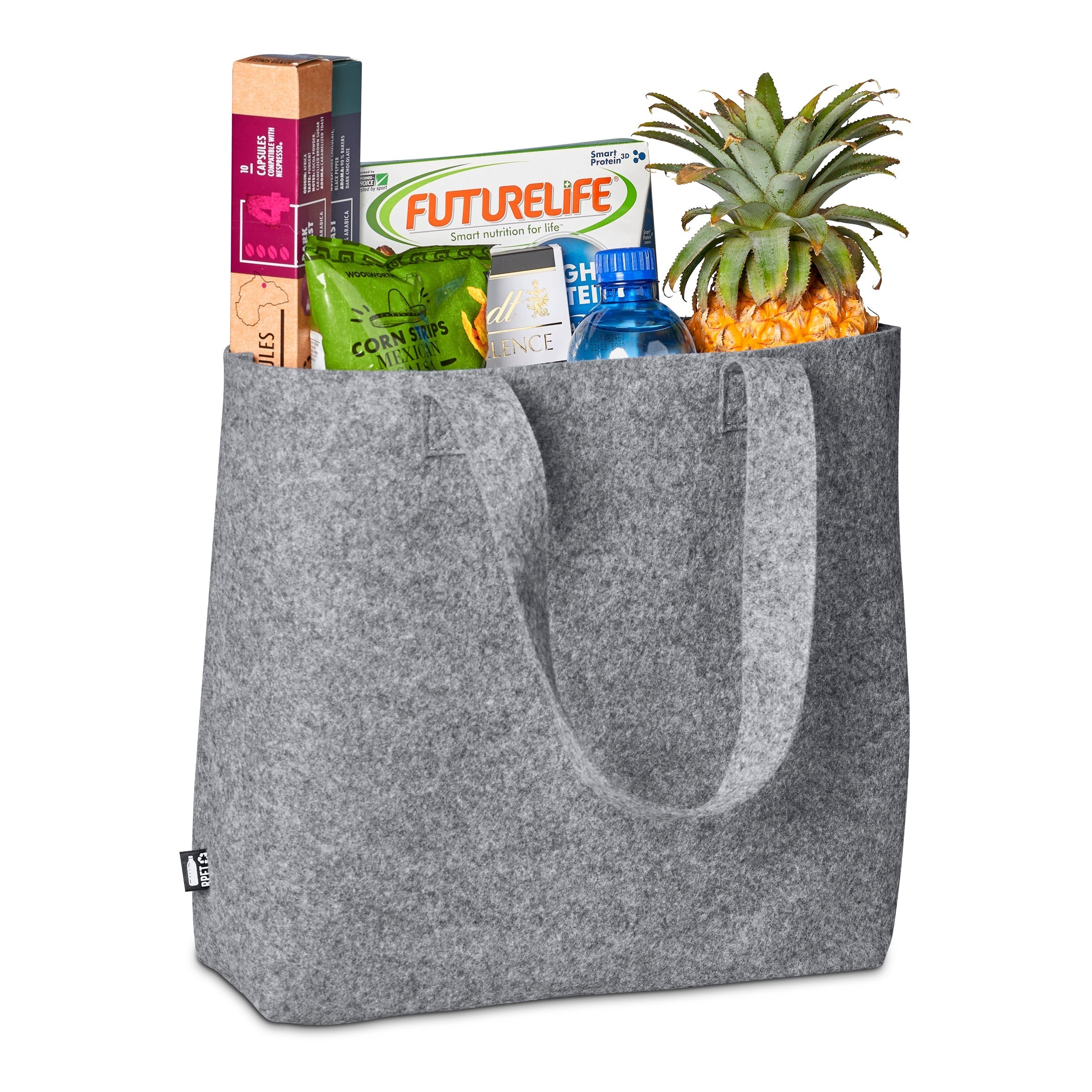 Ocean Recycled PET Felt Shopping Tote Bag Grey / GY - Totes