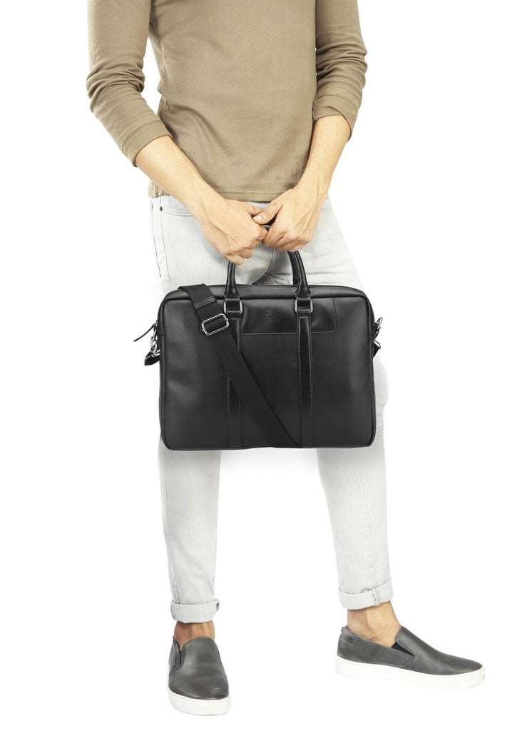 Office Laptop Briefcase | Black-Briefcases