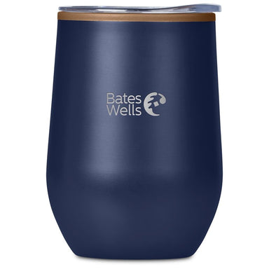 Ovolo Stainless Steel & Plastic Double-Wall Tumbler – 350ml NAVY - Travel Mugs and Tumblers,Drinkware