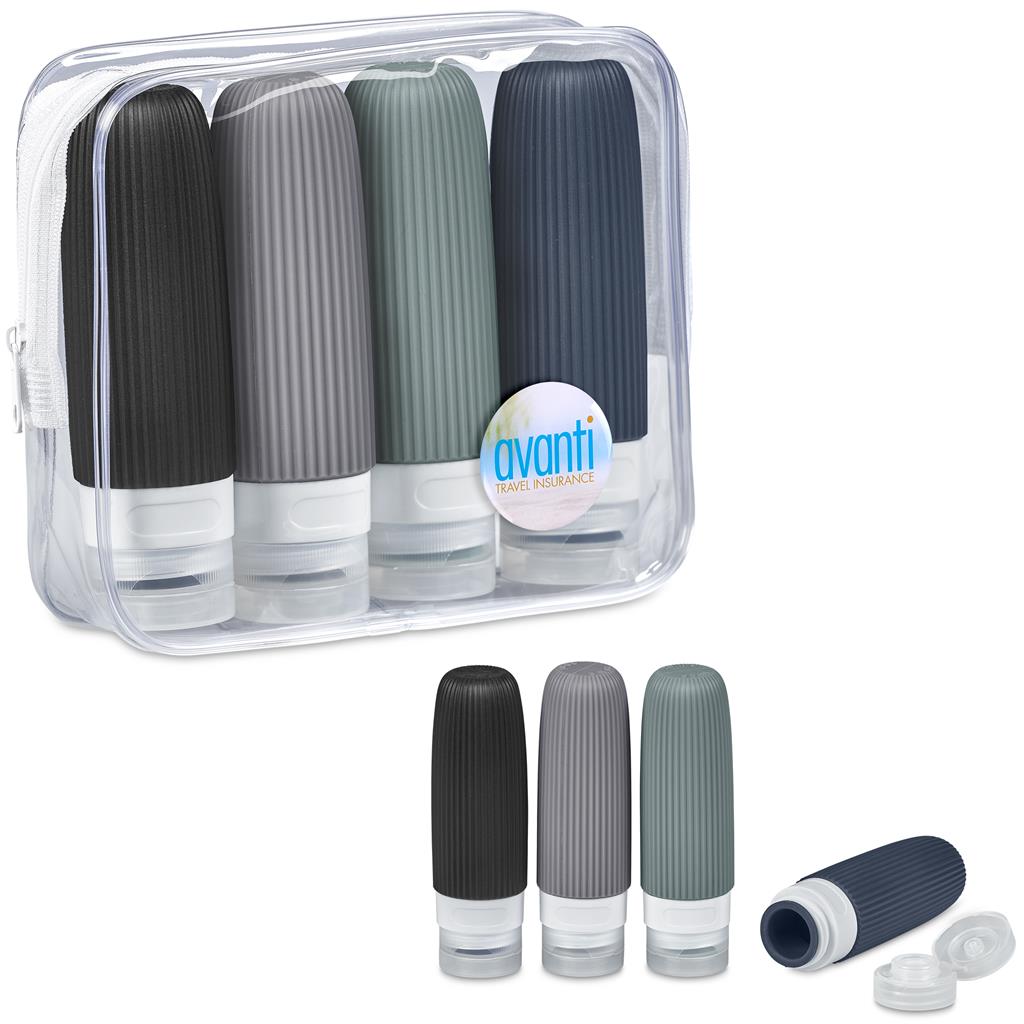 Pack Mate Silicone Travel Set TRANSPARENT - Accessories,Personal Care And Pamper,Travel Essentials,Personal Pamper