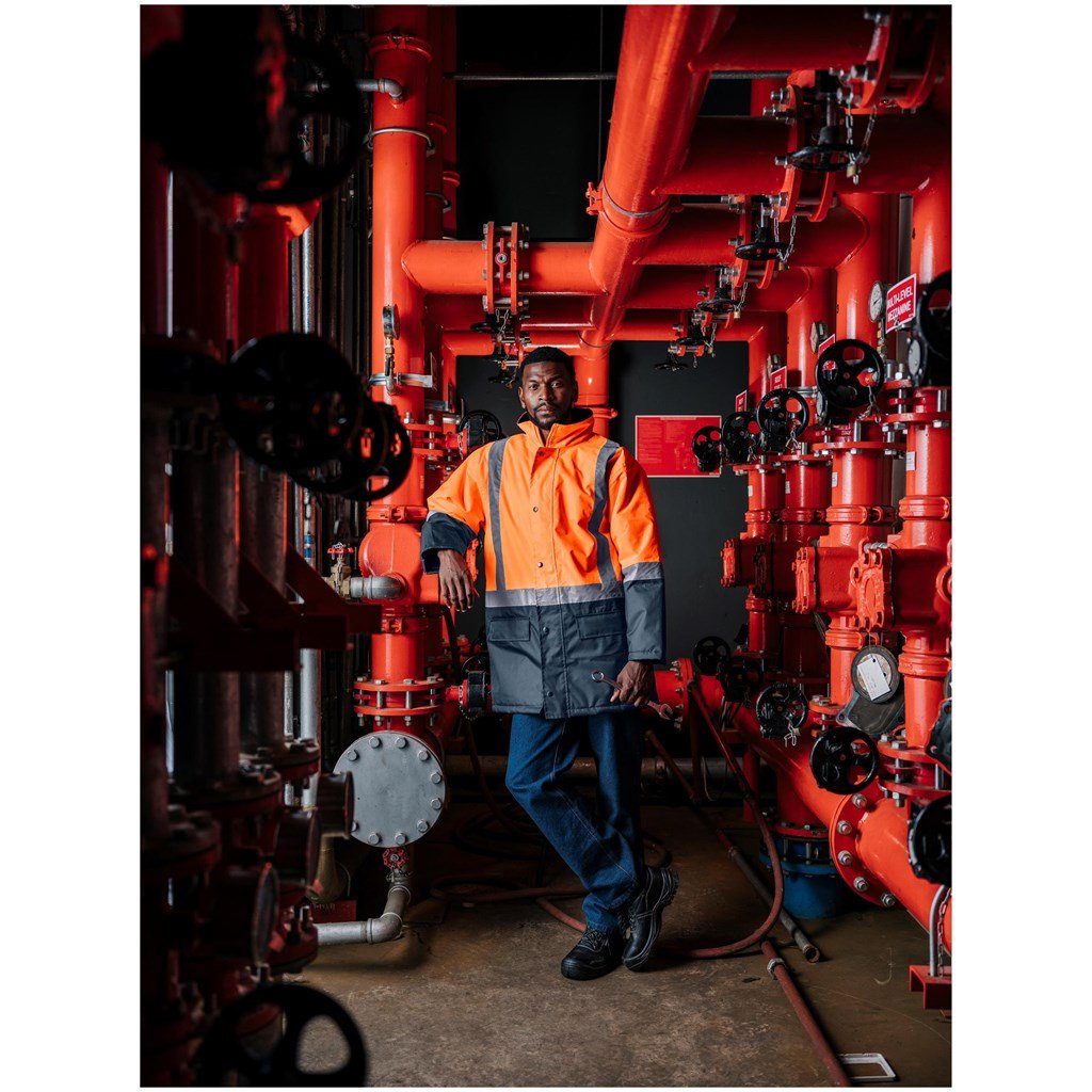 Padded Two-Tone High Visibility Reflective Jacket