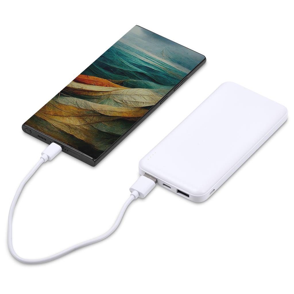 Panorama Power Bank - 10,000 mAh SOLID WHITE - Banks,Technology