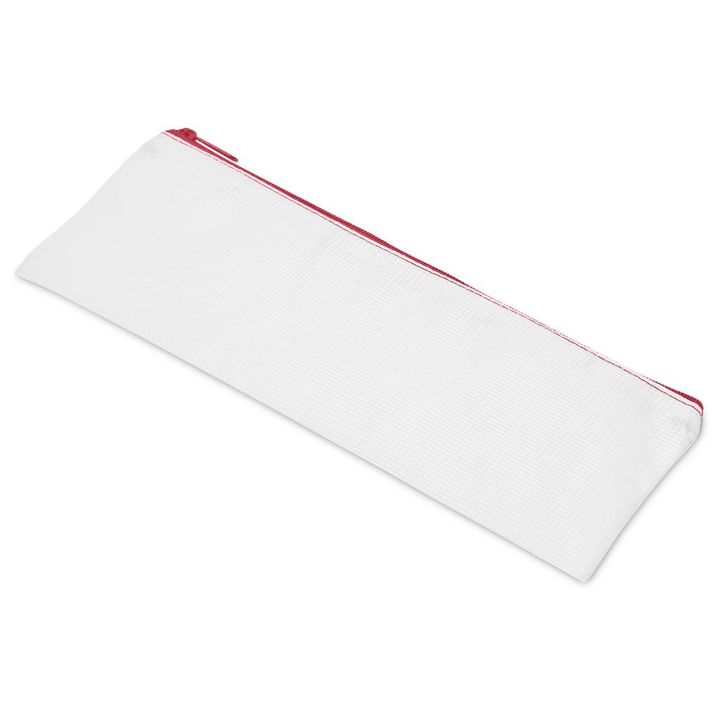 Custom Parker Recycled PET Stitch-Bond Pencil Case RED - Stationery,Custom School Accessories,Custom Accessories