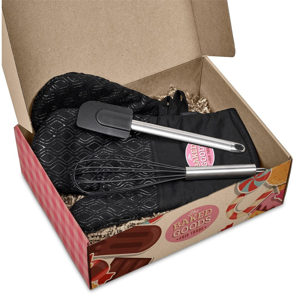 Pastry Chef Baking Gift Set - Pair BLACK - Home And Living,Home and Living Sets,Home Sets