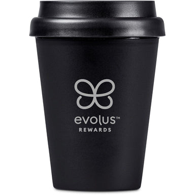 Perk Recycled Plastic Double-Wall Tumbler – 300ml BLACK - Travel Mugs and Tumblers,Drinkware,Recycled Drinkware