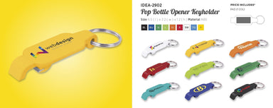 Pop Bottle Opener Keyholder-Black-BL