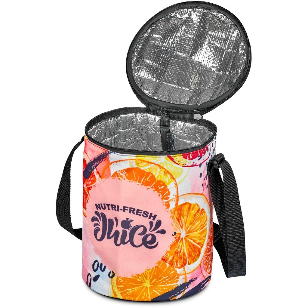 Pre-Printed Sample Custom Addo Barrel Cooler Bag BLACK - Coolers and Lunchware