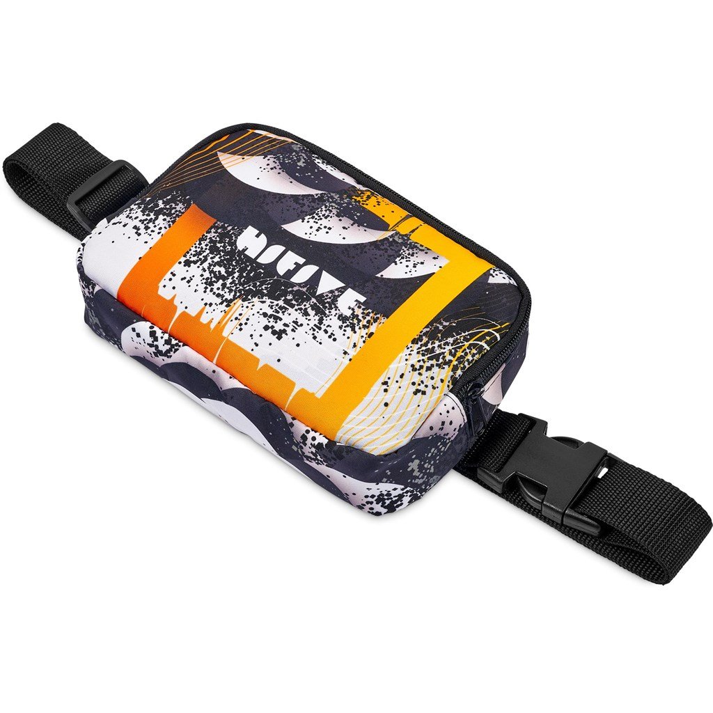 Pre-Printed Sample Custom Blyde Polyester Waist Bag BLACK - Crossbody and Bags