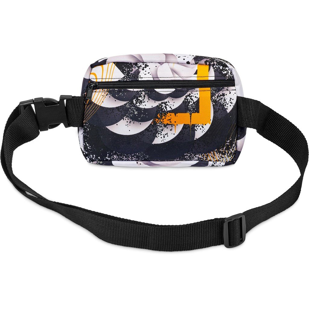 Pre-Printed Sample Custom Blyde Polyester Waist Bag BLACK - Crossbody and Bags