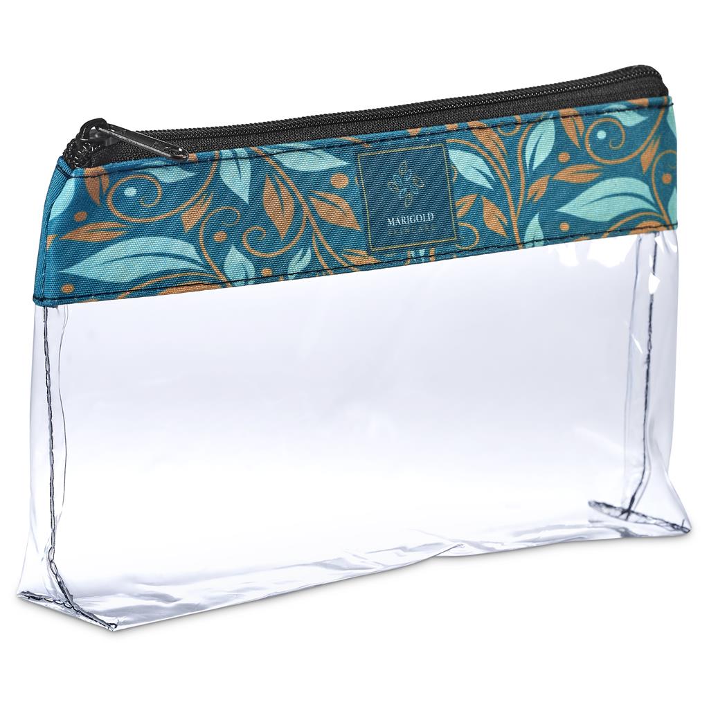 Pre-Printed Sample Custom Cairo Cosmetic Bag TRANSPARENT - Toiletry and Bags