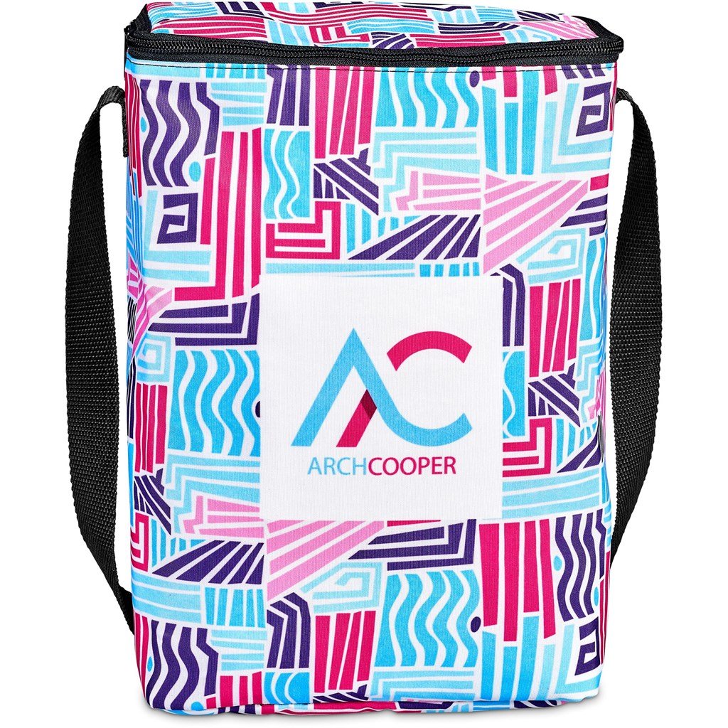 Pre-Printed Sample Custom Chiller Cooler Bag - 16 - Can BLACK - Coolers and Lunchware