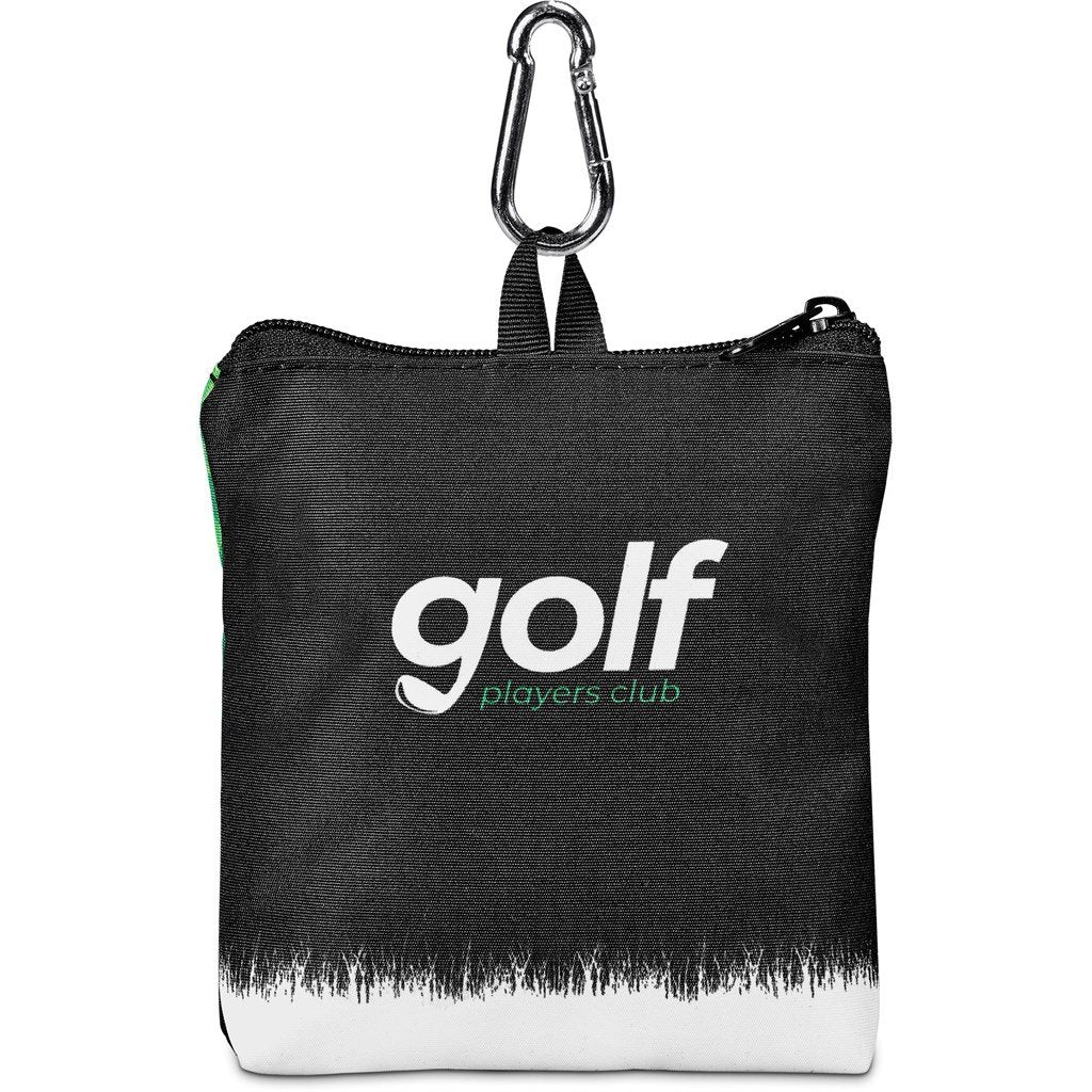 Pre-Printed Sample Custom Downs Golf Give Away Bag BLACK - Sports and Fitness