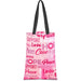 Pre-Printed Sample Custom Eden Recycled PET Stitch-Bond Shopper BLACK - and Tote Bags
