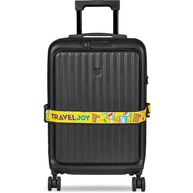 Pre-Printed Sample Custom Globetrotter Luggage Strap BLACK - Travel Accessories