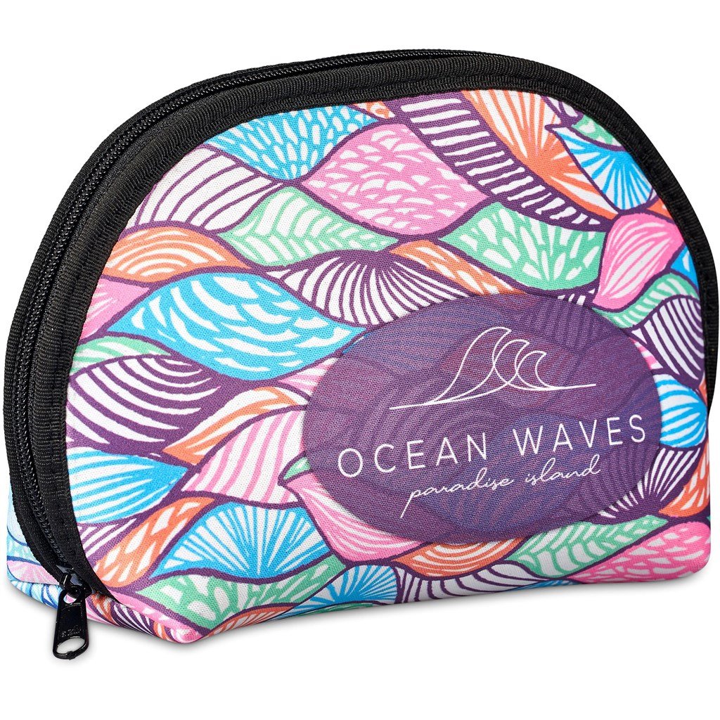 Pre-Printed Sample Custom Isabella Neoprene Mini Cosmetic Bag BLACK - Toiletry and Bags