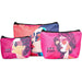 Pre-Printed Sample Custom Leanne Recycled PET Stitch-Bond Midi Toiletry Bag BLACK - and Cosmetic Bags