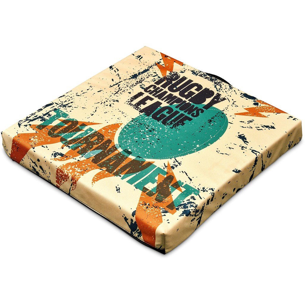 Pre-Printed Sample Custom Loftus Stadium Cushion BLACK - Beach and Outdoor