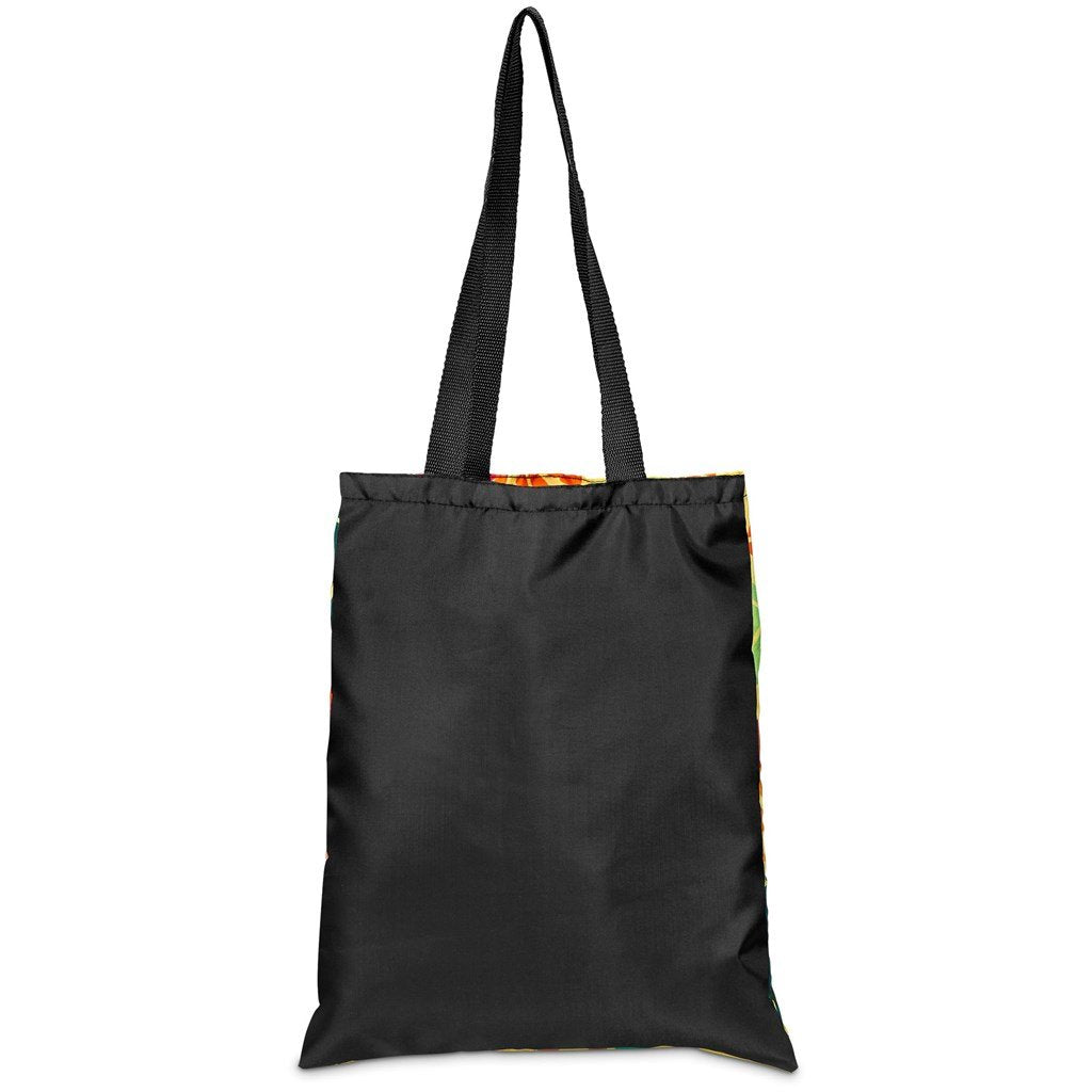 Pre-Printed Sample Custom Mall Shopper With Front Panel BLACK - and Tote Bags