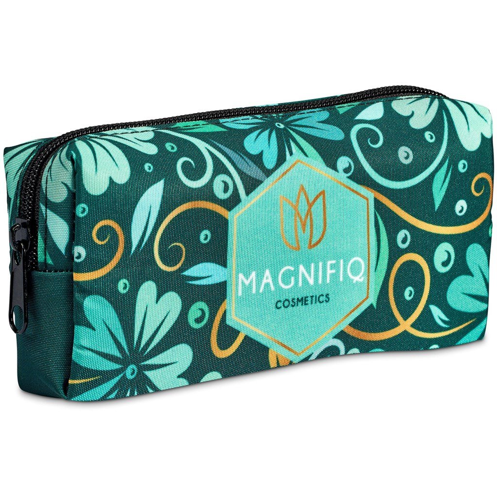 Pre-Printed Sample Custom Mandy Makeup Bag BLACK - Toiletry and Cosmetic Bags