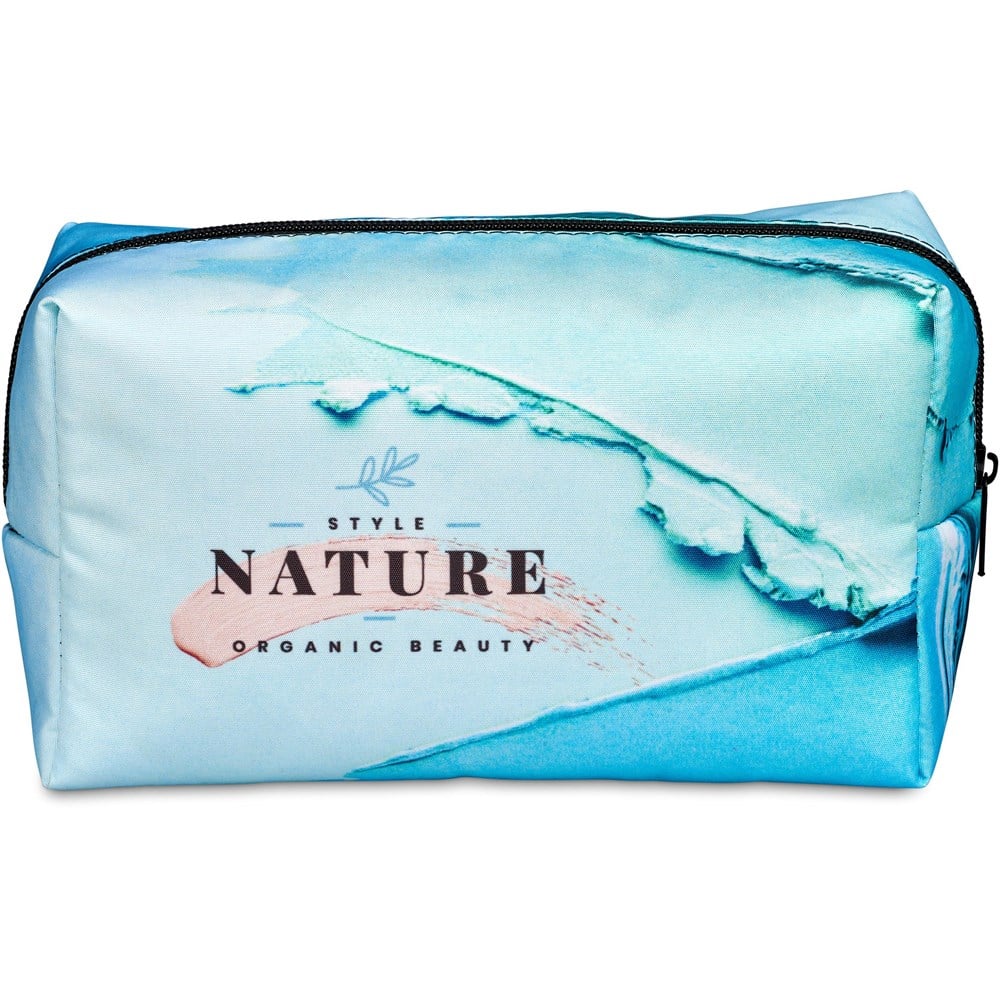 Pre-Printed Sample Custom Mandy Toiletry Bag BLACK - and Cosmetic Bags