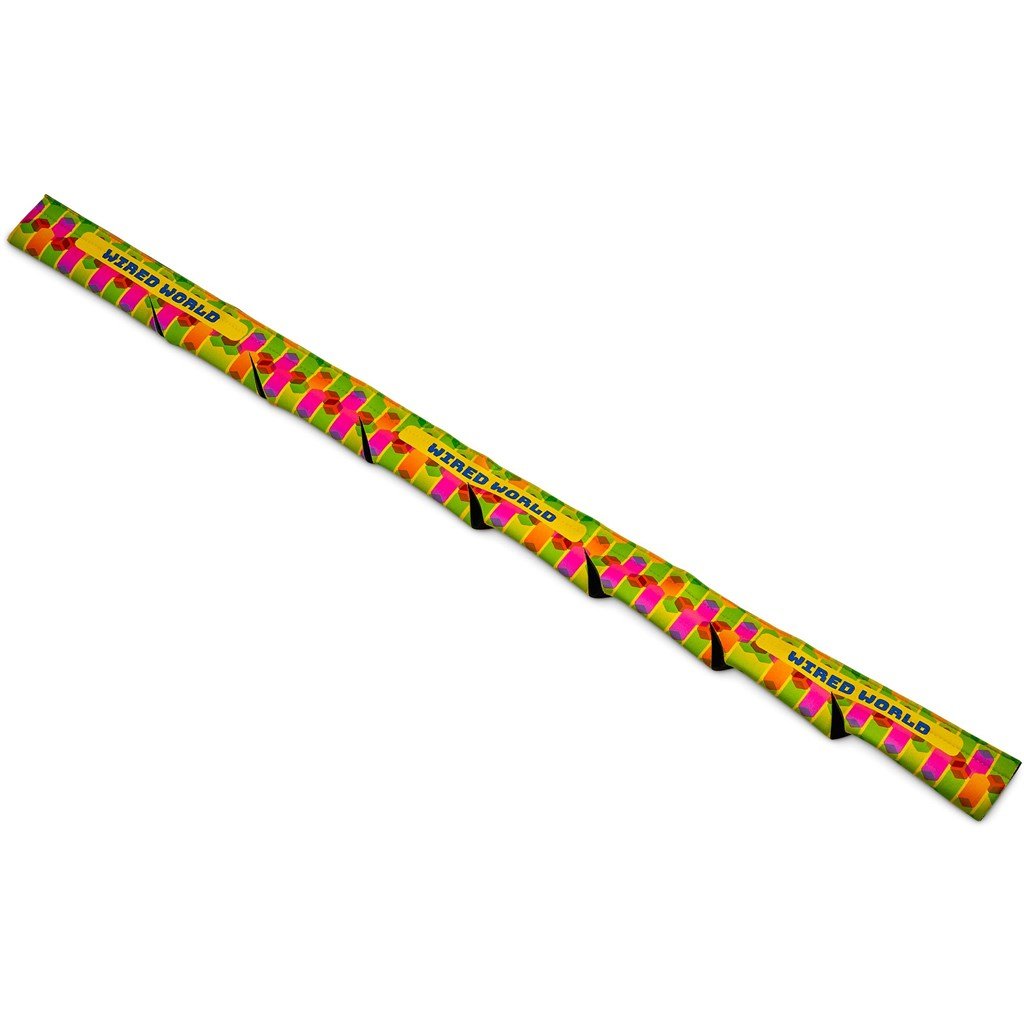 Pre-Printed Sample Custom Penda Neoprene Large Cable Tidier BLACK - Stationery