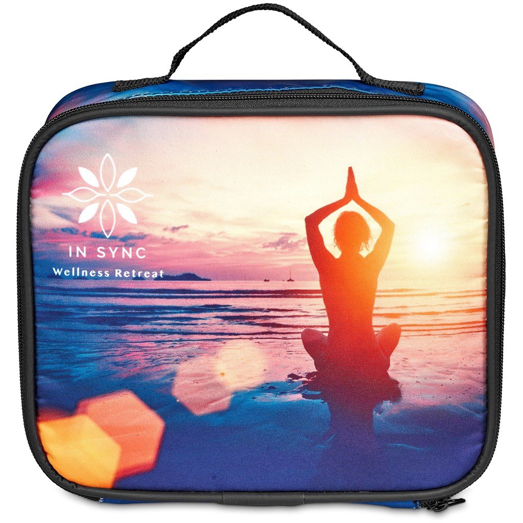 Pre-Printed Sample Custom Polar Lunch Cooler BLACK - Coolers and Lunchware