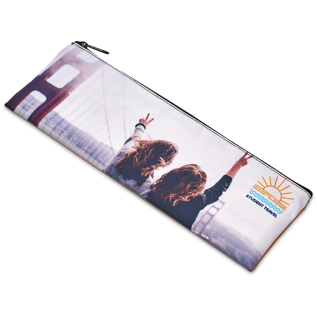 Pre-Printed Sample Custom Quill Pencil Case BLACK - Stationery