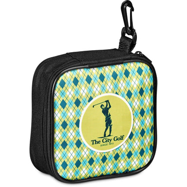 Pre-Printed Sample Custom Valley Club Accessory Golf Bag BLACK - Sports and Fitness