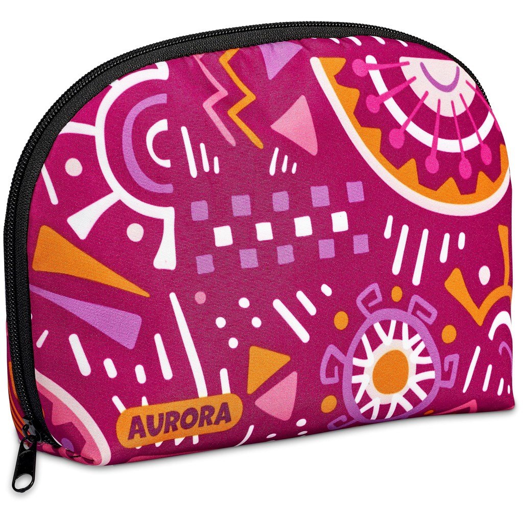 Pre-Printed Sample Custom Victoria Midi Cosmetic Bag BLACK - Toiletry and Bags