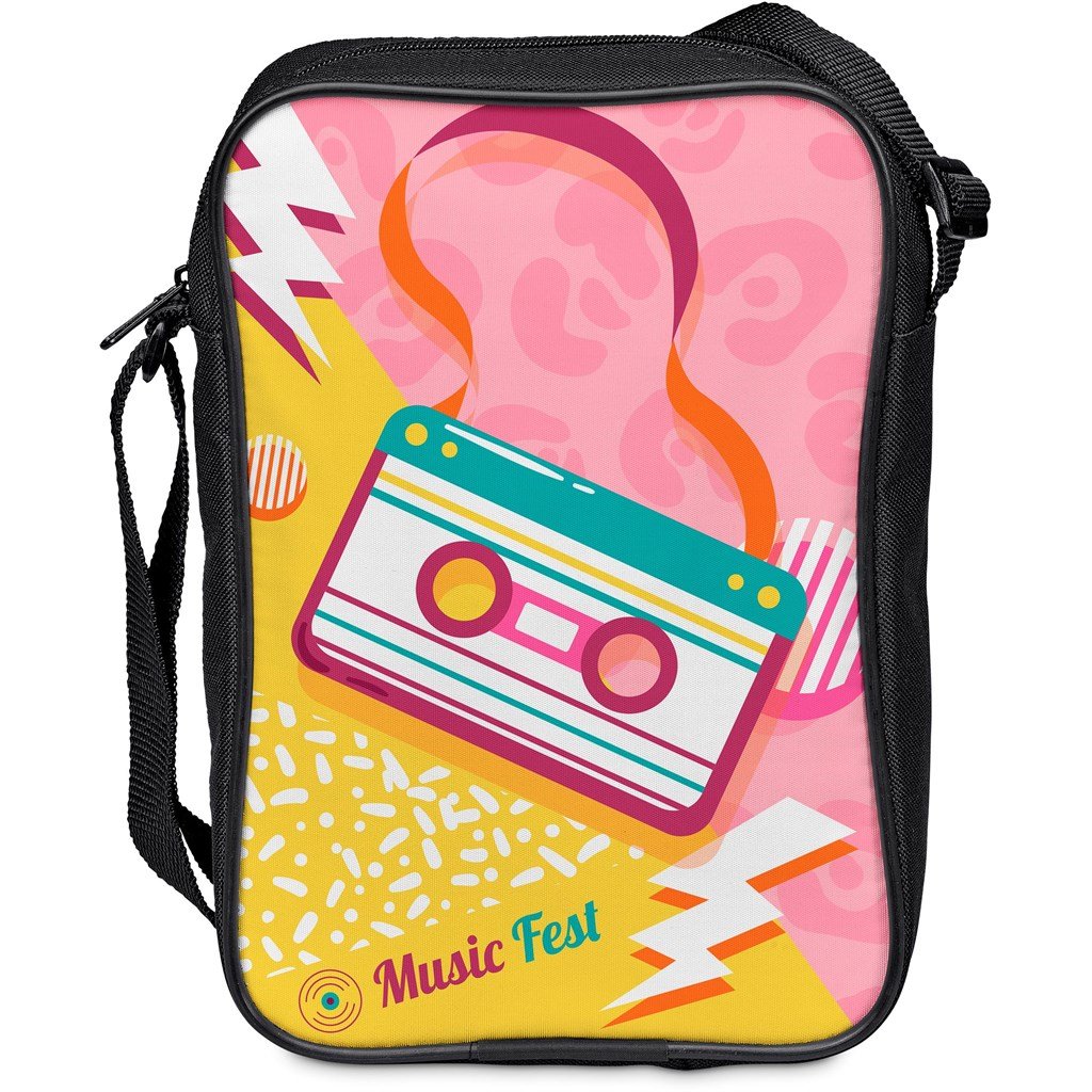 Pre-Printed Sample Custom Worldly Crossbody Bag BLACK - and Waist Bags