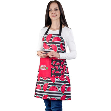Pre-Printed Sample Custom Wynberg Front Pocket Apron BLACK - Home and Living